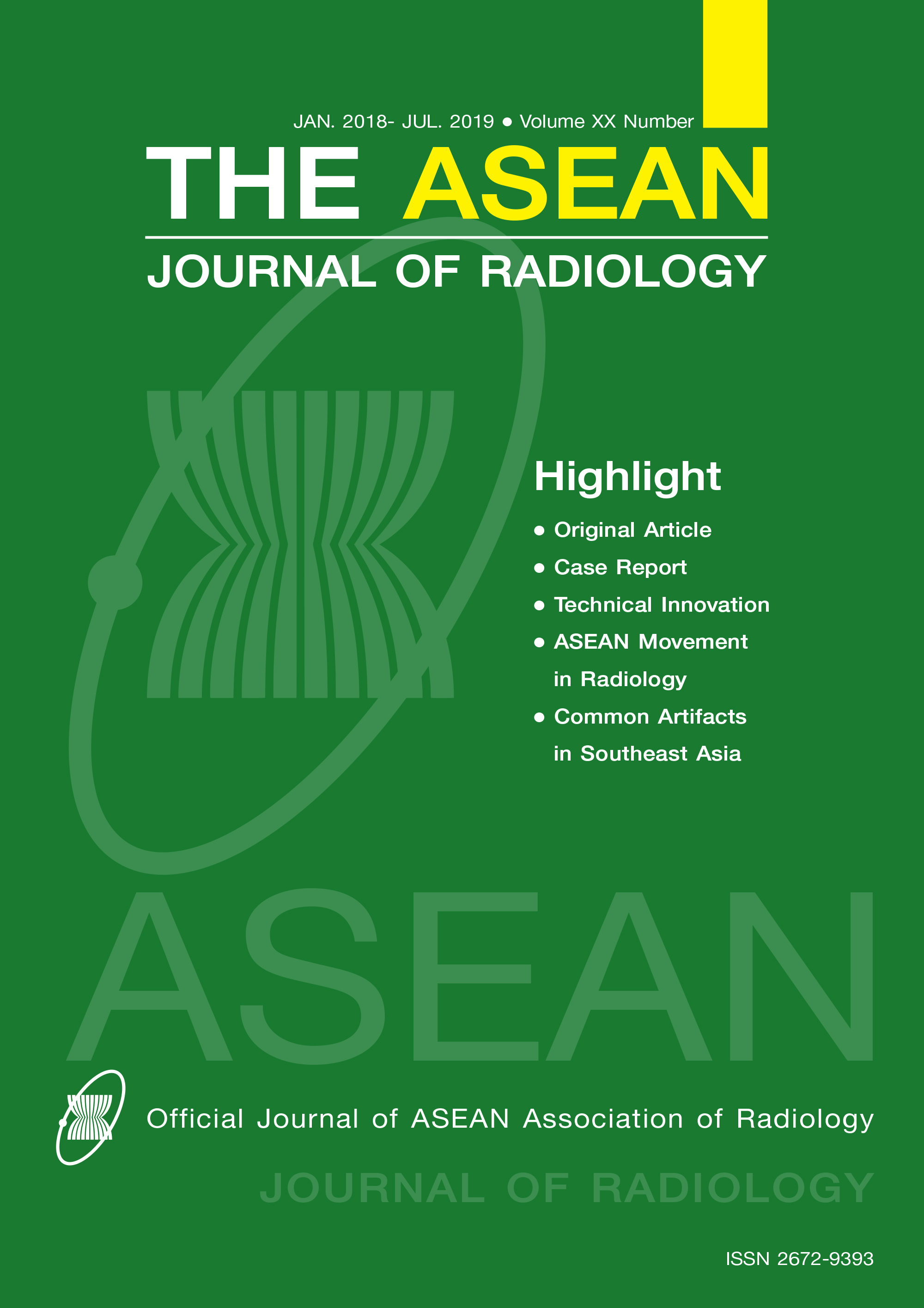 					View Vol. 20 No. 1 (2019): The first fully online issue of The ASEAN Journal of Radiology
				